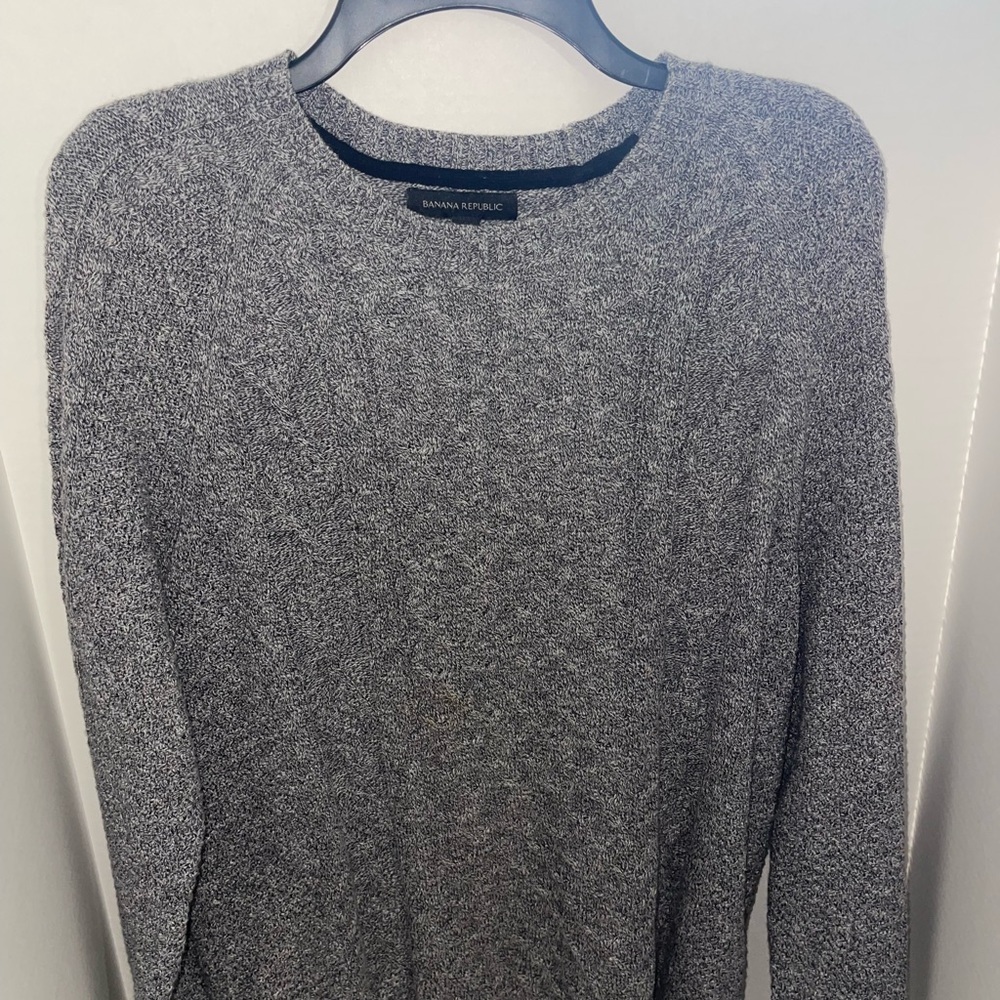 Banana Republic Gray Crewneck Sweater